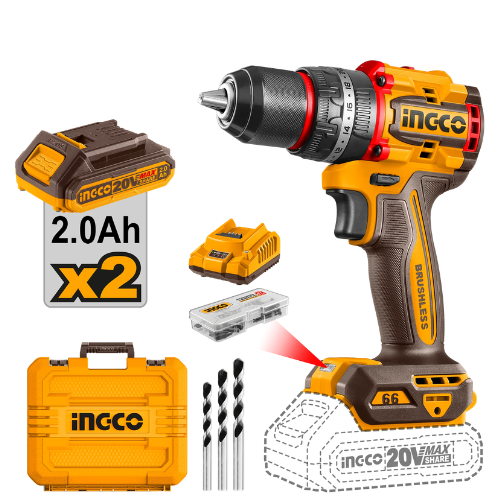 INGCO CDLI20668 20V Brushless Cordless Drill