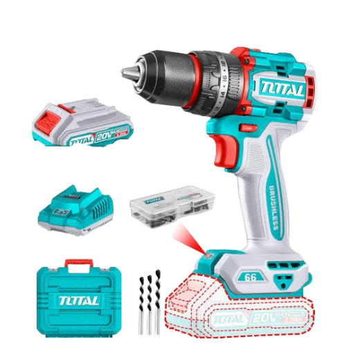 TOTAL Compact Brushless Cordless Impact Drill TIDLI426981